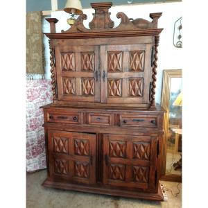 Louis XIII Period Diamond-tipped Two-body Buffet