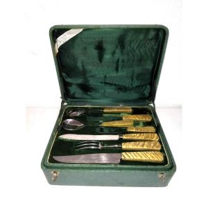 31-piece Cutlery Set Stainless Steel And Horn "thiers" Collection Cutlery Tableware