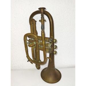Couesnon Cornet à Pistons Trumpet Brass Antique Musical Instrument Collection
