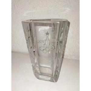 Moscow 1980 Olympic Games Commemorative Crystal Vase XXIi Olympiads Collection