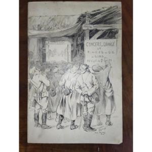 Militaria Revue In 2 Acts "at The Cantonment" & "in The Trenches" Louis Despax 1916