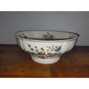 Villeroy & Boch "phoenix" Salad Bowl With Bird And Flower Decor 