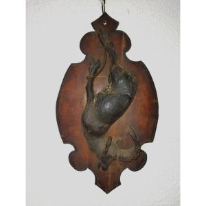 Hunting Trophy Wood Carving Black Forest Ibex 