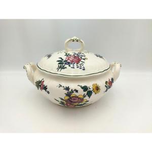 Villeroy & Boch German Earthenware Tureen With Polychrome Floral Decoration