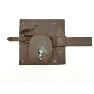 Antique Wrought Iron Lock - Display Item - Ironwork - Collectible
