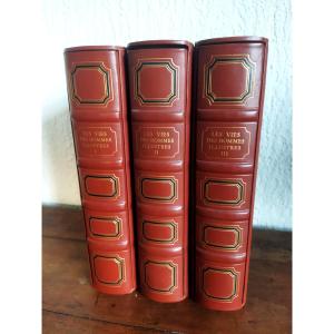 Plutarch 3 Volumes Vie Des Hommes Illustres Engravings By Decaris N° 404 Edition 1967 Collection