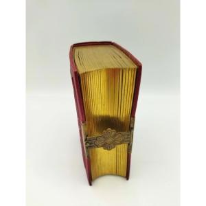 Album Fermoir Antique Family Photos XIX Gilt Edges Complete Collection