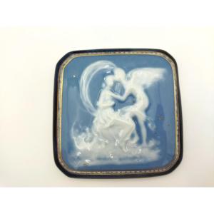 Limoges Bonbonniere Enameled Porcelain Mythological Motif