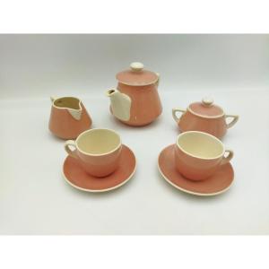 Villeroy & Boch 2 Person Tea Set Pink & Ecru Table Art