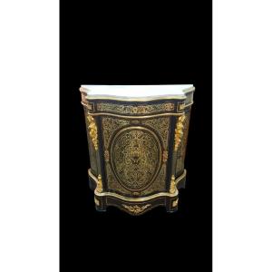 Boulle Marquetry Console Table, Napoleon III Period – Mid-19th Century