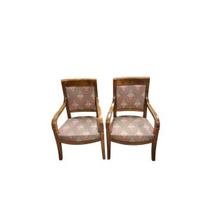Pair Of Restoration Armchairs