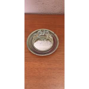 1960 Ceramic Mirror, La Borne, Signed Catido