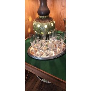 Set Of 10 Renaissance Champagne Flutes 