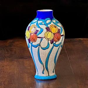 Charles Catteau Vase Boch Brothers La Louvière Art Deco