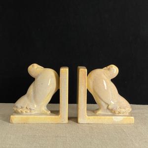 Odyv Art Deco Dove Bookends 1930s