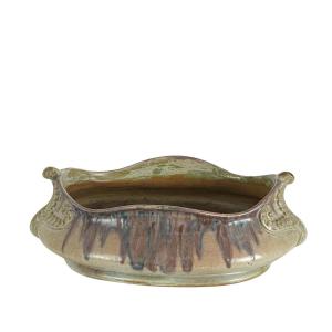 Charles Gréber Large Jardiniere In Glazed Stoneware, Art Nouveau Period