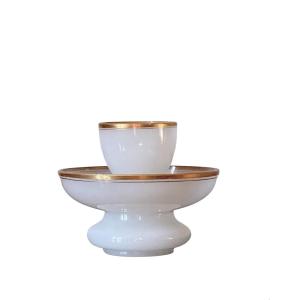 Opaline Caviar Cup, 19th Century