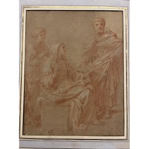 Great Drawing , Sanguine, By Francois Verdier, XVII Teen Century