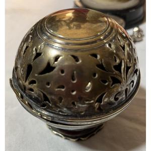 Sponge Ball, Silvered Bronze, 18th Century, France 