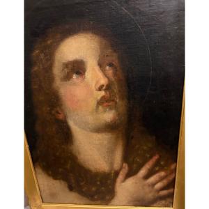 Portrait Of Mary Magdalene, Face And Hair, In Ecstasy, France Or Italy, 17th Century.