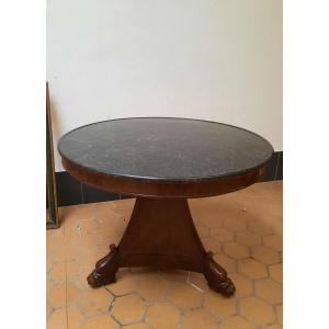 Gueridon en acajou d'époque restauration XIXème 