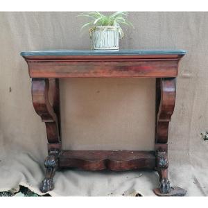 Console en acajou époque XIXeme 