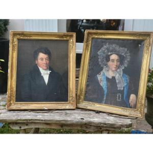 Pair Of Portrait Paintings