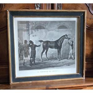 Pair Of Black And White Lithographs