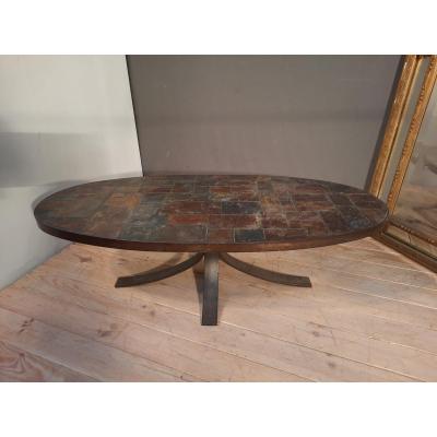 Brushed Metal Coffee Table