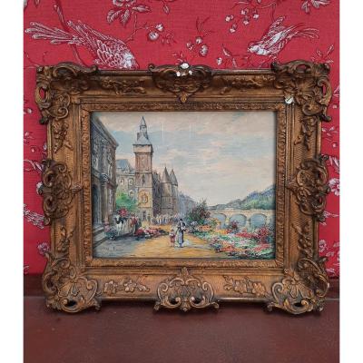 The Flower Market In Paris.