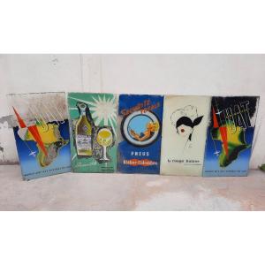 Set Of Five Advertising Posters.