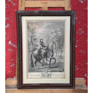 Engraving Mr. The Count Of St.aïgnan