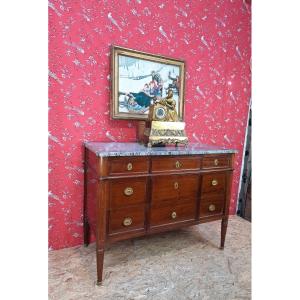 Louis.xvi Style Chest Of Drawers In Mahogany.