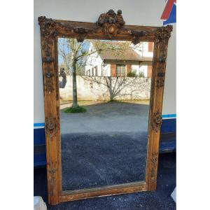 Mirror Decorated With Fruits From The Napoleon III Period