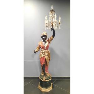 Nubian In Polychrome Wood, Napoleon III Period