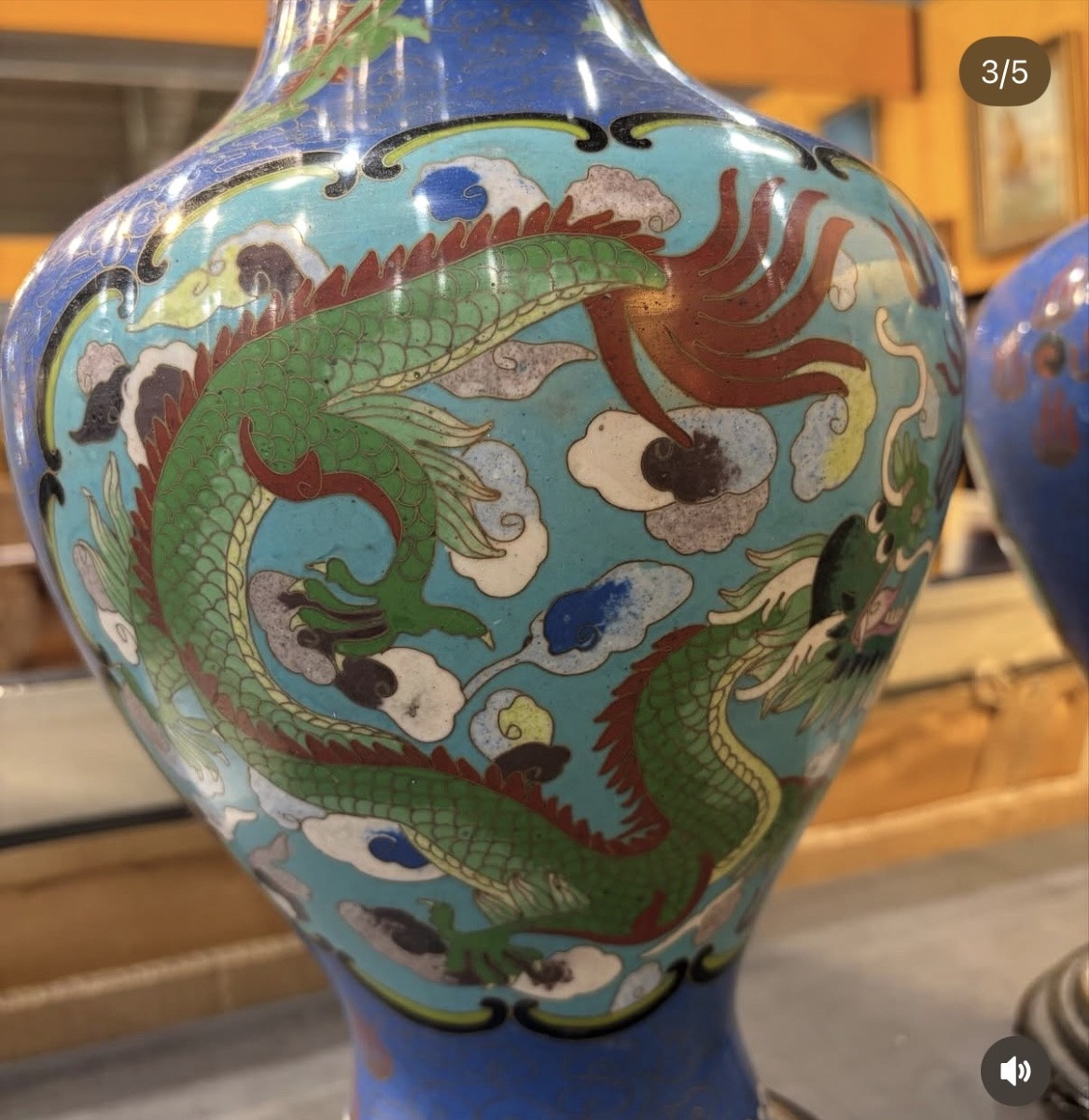 Coppia di vasi cinesi cloisonnÇ-photo-4