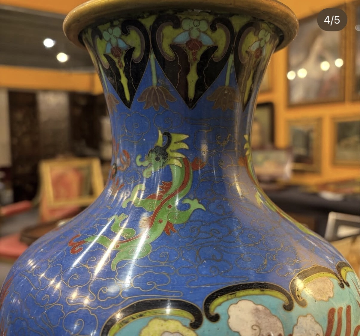 Coppia di vasi cinesi cloisonnÇ-photo-1