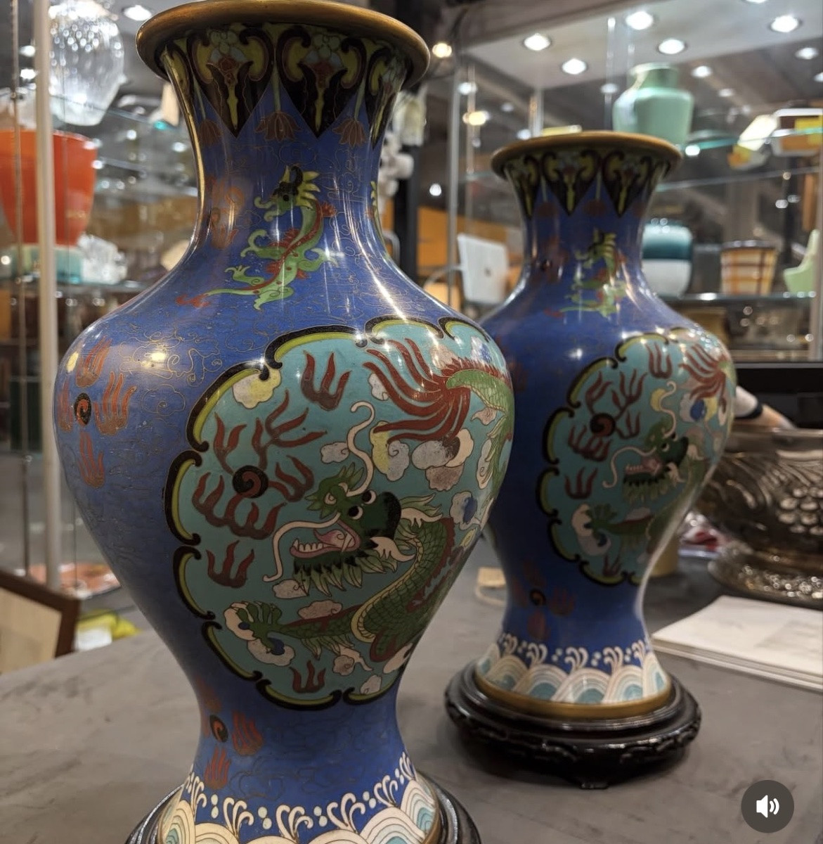 Coppia di vasi cinesi cloisonnÇ-photo-2