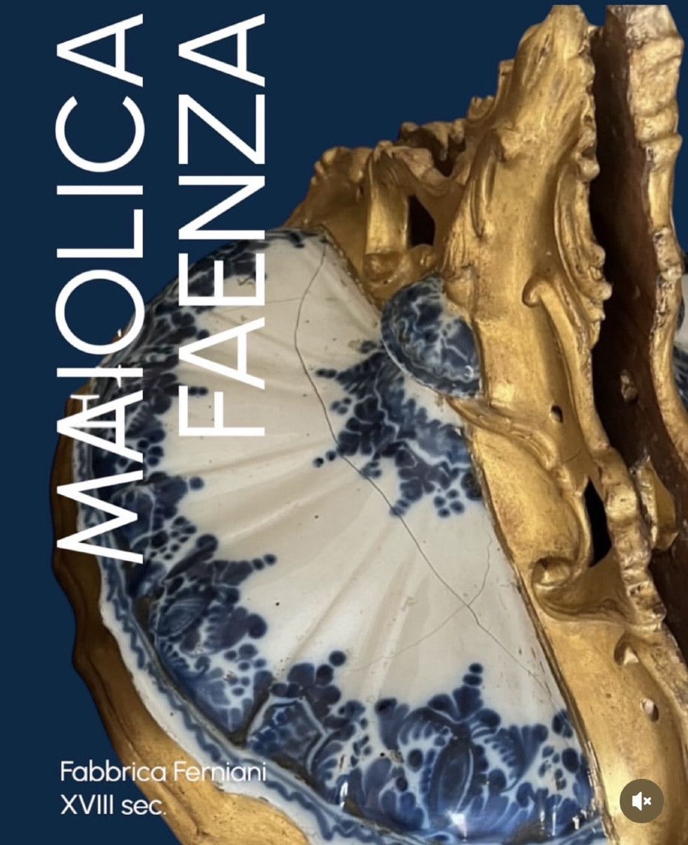 Coppia di mensole in maiolica, XVIII sec.-photo-1