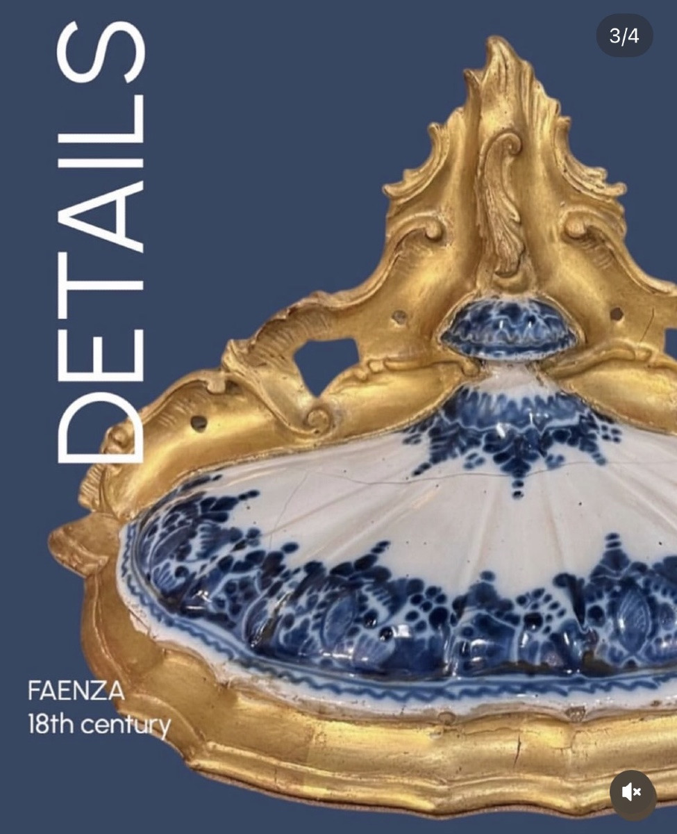 Coppia di mensole in maiolica, XVIII sec.-photo-3