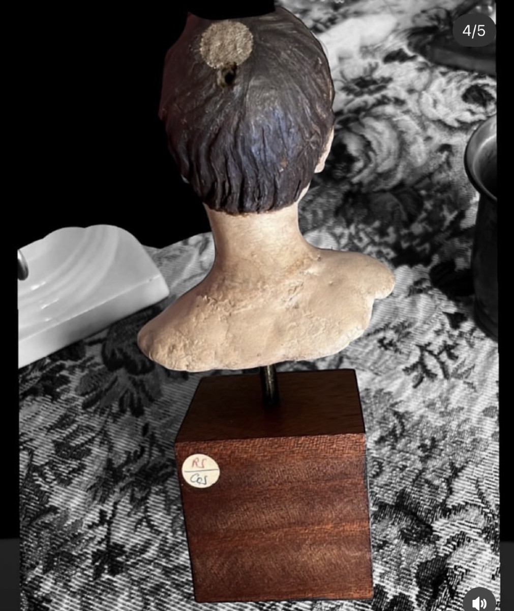 Scultura di fanciullo in terracotta-photo-4