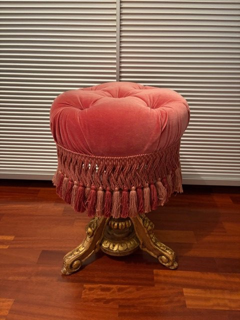 Pouf in stile Napoleone III-photo-2