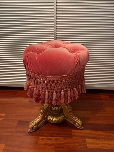 Pouf in stile Napoleone III-photo-3