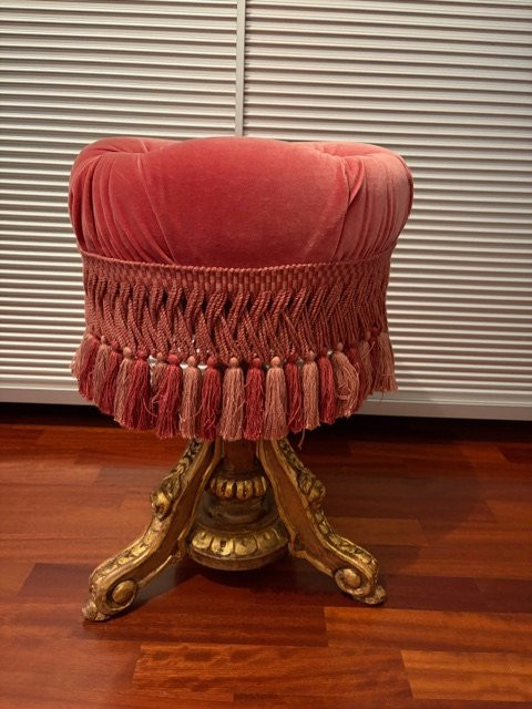 Pouf in stile Napoleone III-photo-4