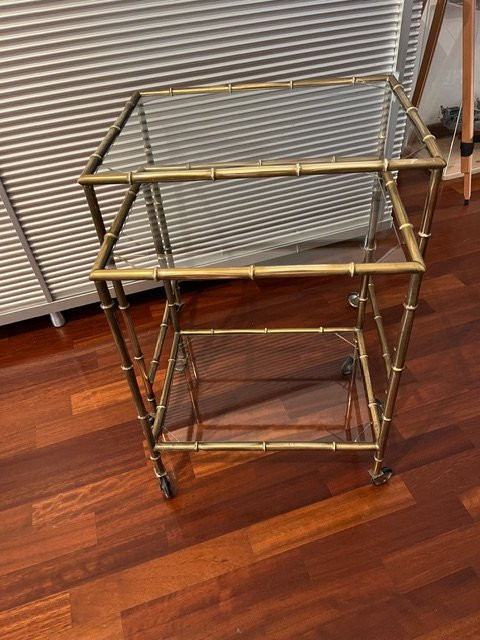 Coppia di tavolini in ottone-photo-3