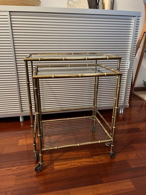 Coppia di tavolini in ottone-photo-1