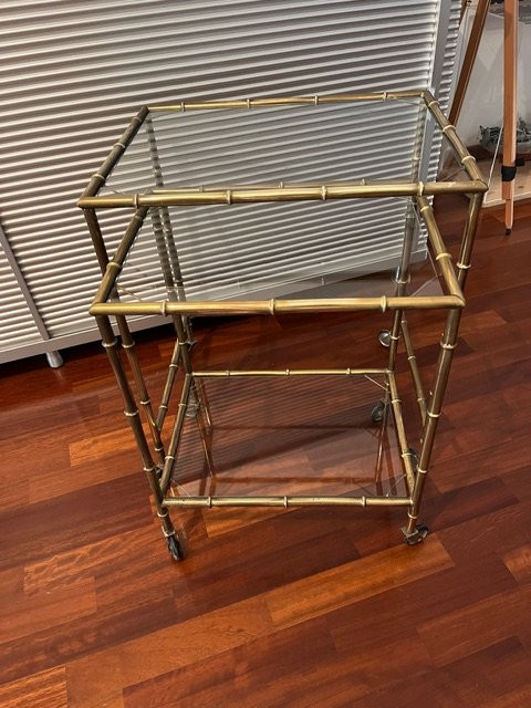 Coppia di tavolini in ottone-photo-3