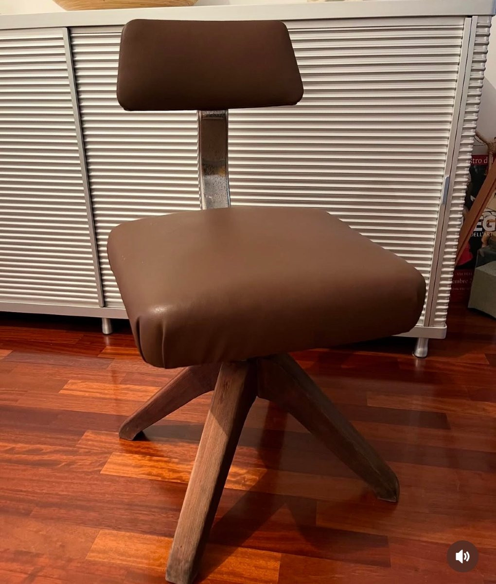 ANONIMA CASTELLI Sedia in legno e metallo-photo-2
