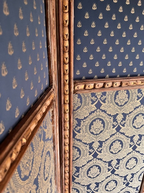 Paravento decorativo a tre pannelli, Stile Luigi XVI-photo-3