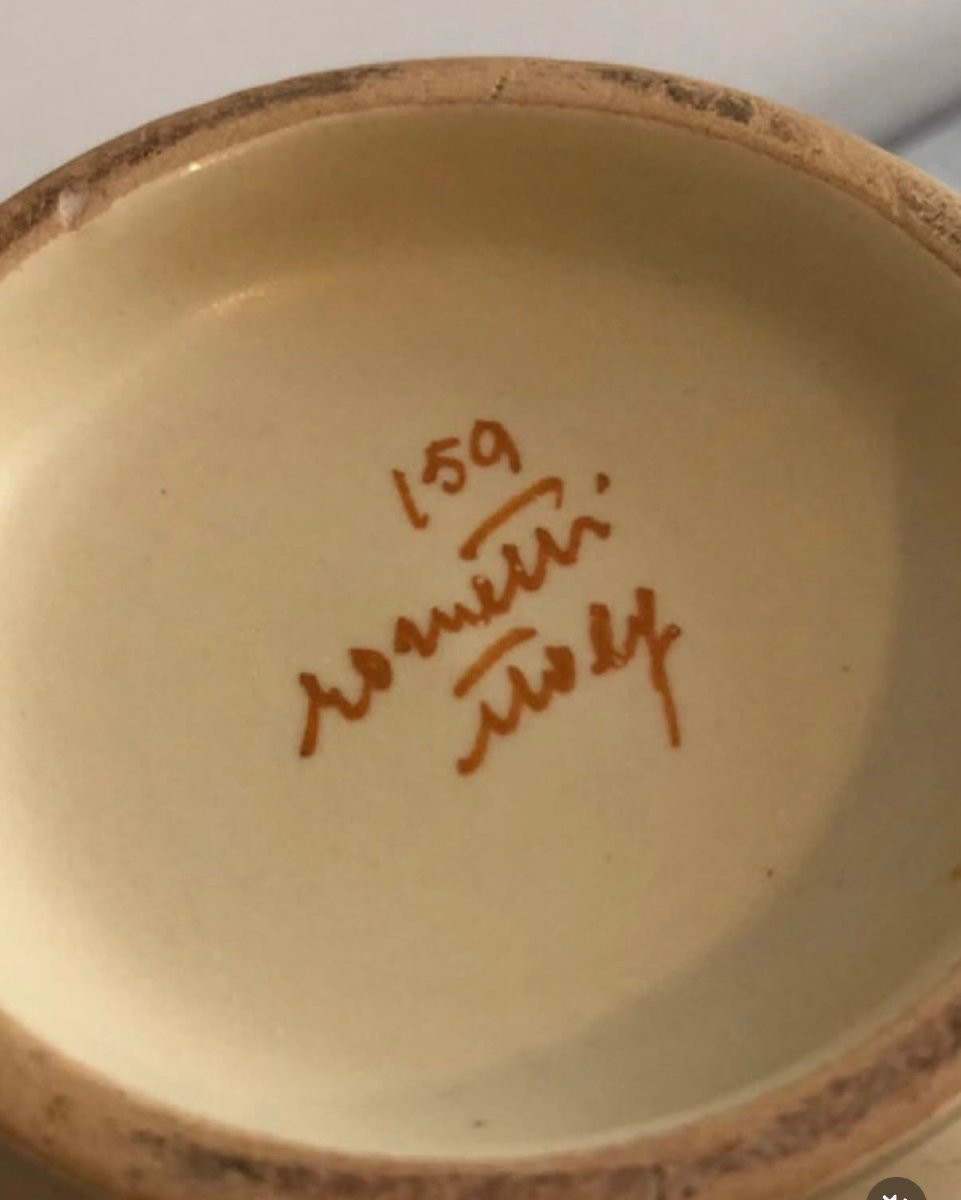 Rometti, Vaso in ceramica color avorio-photo-4